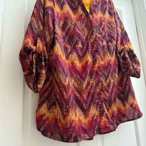 Faded Glory Women's Printed Blouse - Picture 6 of 12